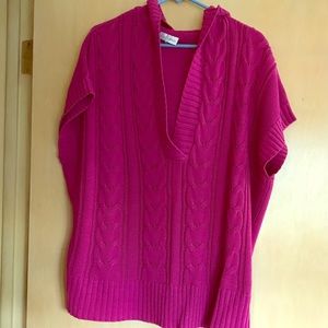 Fashion bug hooded short sleeve sweater